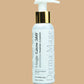 Derma Mage bottle of Mage-Glow 360 Brightening Foaming Cleanser on a beige background